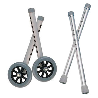 Drive Medical 10108WC Walker Wheel Combo Pack (Tall Extension Legs w/Wheels)