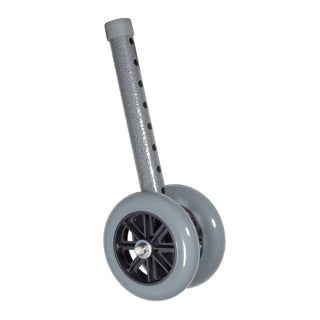 Drive Medical 10118SV Heavy Duty Bariatric Walker Wheels, 5", 1 Pair, 500 lbs Weight Capacity
