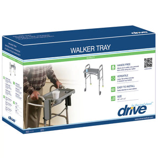 Drive Medical 10125 Folding Walker Tray with Two Cup Holders