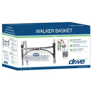 Drive Medical 10200B Walker Basket with Plastic Insert Tray