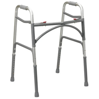 Drive Medical 10220-1 Bariatric Aluminum Folding Walker-Two Button, 32" - 39" Handle Height, 600 lbs Weight Capacity
