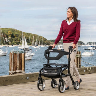 Drive Medical 102662BK Nitro Sprint Rollator Standard, Black