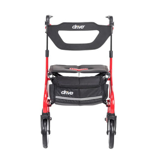 Drive Medical 102662BL-T/102662RD-T Nitro Sprint Tall Rollator Walker, 350 lbs Weight Capacity, 32.0"-39.4" Handle Height