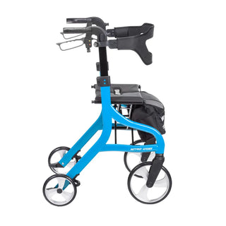 Drive Medical 102662BL-T/102662RD-T Nitro Sprint Tall Rollator Walker, 350 lbs Weight Capacity, 32.0"-39.4" Handle Height