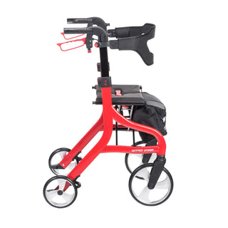 Drive Medical 102662BL-T/102662RD-T Nitro Sprint Tall Rollator Walker, 350 lbs Weight Capacity, 32.0"-39.4" Handle Height