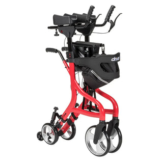 Drive Medical 102663RD Nitro Neuro Upright Walker, Red, 20" Seat Width, 350 lbs Weight Capacity