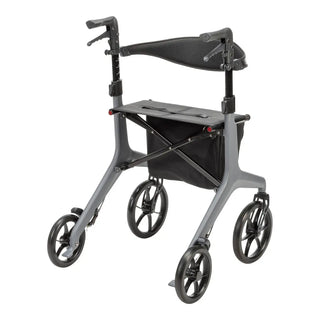 Drive Medical 10278BK/10278GY AeroCarbon Ultra Lite Rollator, 330 lbs Weight Capacity, 17.5" Seat