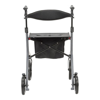 Drive Medical 10278BK/10278GY AeroCarbon Ultra Lite Rollator, 330 lbs Weight Capacity, 17.5" Seat