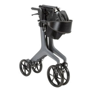 Drive Medical 10278BK/10278GY AeroCarbon Ultra Lite Rollator, 330 lbs Weight Capacity, 17.5" Seat