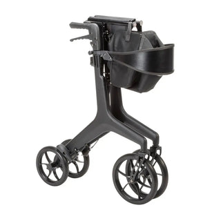 Drive Medical 10278BK/10278GY AeroCarbon Ultra Lite Rollator, 330 lbs Weight Capacity, 17.5" Seat