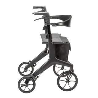 Drive Medical 10278BK/10278GY AeroCarbon Ultra Lite Rollator, 330 lbs Weight Capacity, 17.5" Seat