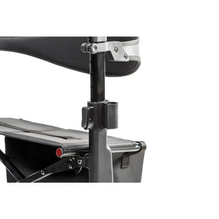 Drive Medical 10278BK/10278GY AeroCarbon Ultra Lite Rollator, 330 lbs Weight Capacity, 17.5" Seat