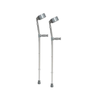 Drive Medical 10403/10405 Lightweight Walking Steel Forearm Crutches, Adult or Tall Adult, 1 Pair, 300 lbs Weight Capacity