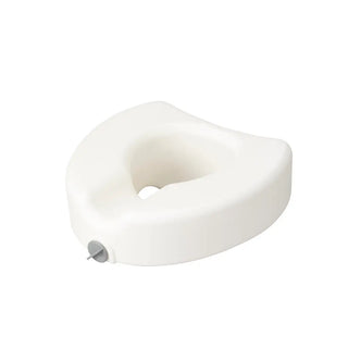 Drive Medical 12014 Premium Plastic Raised Toilet Seat with Lock, Elongated
