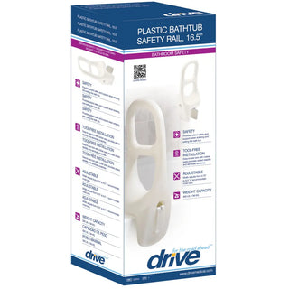 Drive Medical 12044 Bath Shower Tub Grab Rail, 16.5"