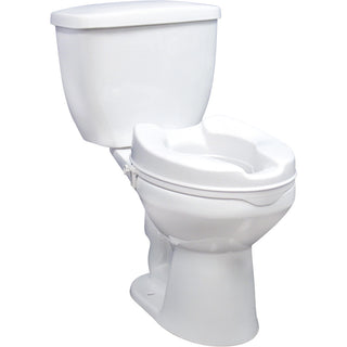 Drive Medical 12066 Raised Toilet Seat without Lid, 6 Inch Seat Height, 400 lbs