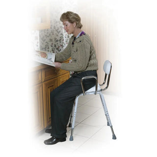Drive Medical 12455 All-Purpose Stool with Adjustable Arms