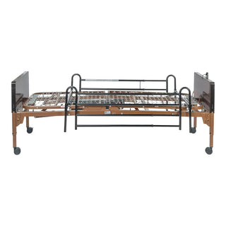 Drive Medical 15030BV-FR Delta Ultra Light Semi Electric Hospital Bed with Full Rails, 450 lbs Weight Capacity