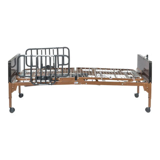 Drive Medical 15030BV-HR Delta Ultra Light Semi Electric Hospital Bed with Half Rails, 450 lbs Weight Capacity