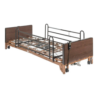 Drive Medical 15235BV-FR Delta Ultra Light Full Electric Low Hospital Bed with Full Rails, 450 lbs Weight Capacity