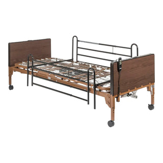 Drive Medical 15235BV-FR Delta Ultra Light Full Electric Low Hospital Bed with Full Rails, 450 lbs Weight Capacity