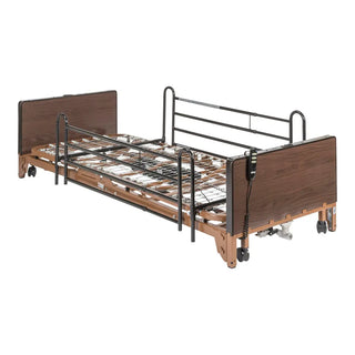 Drive Medical 15235BV-FR Delta Ultra Light Full Electric Low Hospital Bed with Full Rails, 450 lbs Weight Capacity