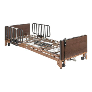 Drive Medical 15235BV-HR Delta Ultra Light Full Electric Low Hospital Bed with Half Rails, 450 lbs Weight Capacity
