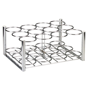 Drive Medical 18113 Chrome Oxygen Cylinder Rack, M6 Cylinders Only, 12 Cylinders