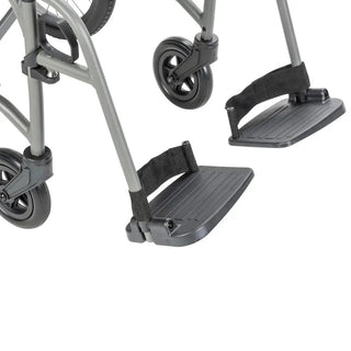 Drive Medical AFT18BK-SF/AFT18GY-SF AeroFly Ultra-Lite Transport Chair, 250 lbs Weight Capacity