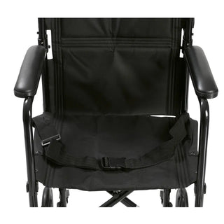 Drive Medical ATC Lightweight Aluminum Transport Wheelchair, 17" or 19" Seat, Black/Blue/Red Color, 300 lbs Weight Capacity