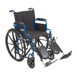 Drive Medical BLS16FBD-ELR Blue Streak Lightweight Wheelchair 16" Flip-Back Desk Arms