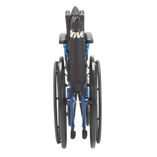 Drive Medical BLS20FBD-SF Blue Streak Wheelchair with Flip Back Desk Arms, Swing Away Footrests, 20" Seat