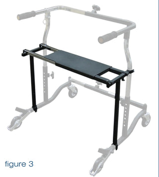 Drive Medical CE 1286 Width-Adjustable Seat for Anterior Safety Rollers, Adult 