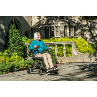 Drive Medical CFPC17FS CarbonTouch Foldable Power Wheelchair w/ Removable Joystick Controls, 17" Seat, 330 lbs Weight Capacity