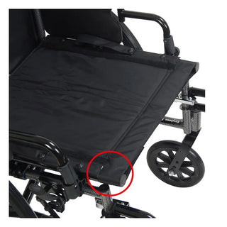 Drive Medical CX416ADDA-ELR Cruiser X4 Lightweight  Wheelchair with 16" Seat, Swing Away Elevating Legrest and Desk Arm