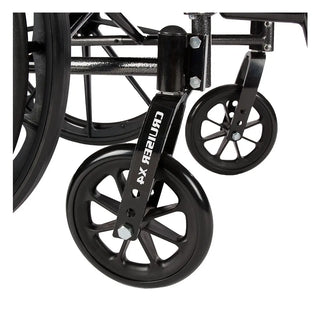 Drive Medical CX416ADDA-ELR Cruiser X4 Lightweight  Wheelchair with 16" Seat, Swing Away Elevating Legrest and Desk Arm