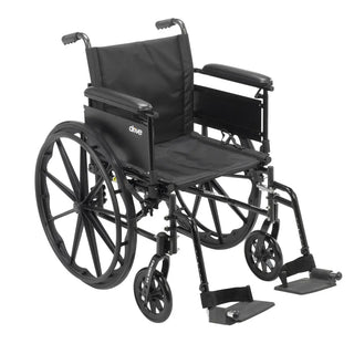 Drive Medical CX416ADDA-SF/CX416ADFA-SF Cruiser X4 Wheelchair with 16" Seat, Desk or Full Armrest, 300 lbs Weight Capacity