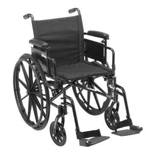 Drive Medical CX416ADDA-SF/CX416ADFA-SF Cruiser X4 Wheelchair with 16" Seat, Desk or Full Armrest, 300 lbs Weight Capacity