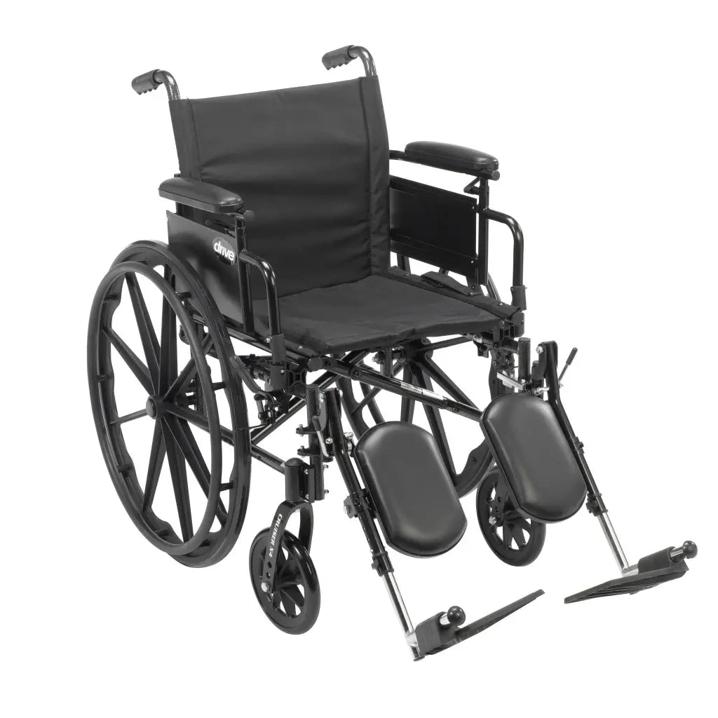 Drive Medical CX418ADDA-ELR Cruiser X4 Lightweight Wheelchair – 18