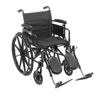 Drive Medical CX420ADDA-ELR/CX420ADDA-SF Cruiser X4 Wheelchair with 20" Seat, Swing Away Elevating Legrest or Footrest