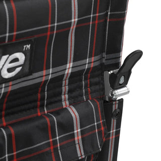 Drive Medical DFL19-BLK/BL/RD Fly Lite Ultra Lightweight Transport Wheelchair, Black, Blue or Burgundy, 19" Seat, 300 lbs