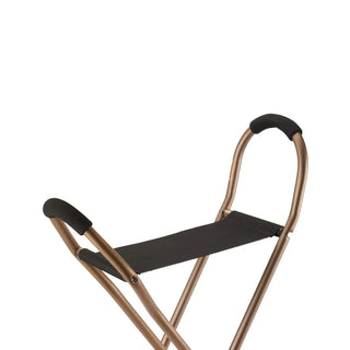 Drive Medical Folding Lightweight Cane with Sling Style Seat, 250 lbs Weight Capacity, 20.5" Seat to Floor Height