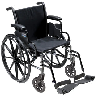 Drive Medical K316DDA-ELR/K316DDA-SF Cruiser III Wheelchair with 16" Seat, Detachable Desk Arm, Swing Away Footrest or Elevating Leg Rest