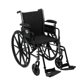 Drive Medical K318ADDA-ELR/K318ADDA-SF Cruiser III Wheelchair with 18" Seat, Swing Away Footrest or Elevating Leg Rest