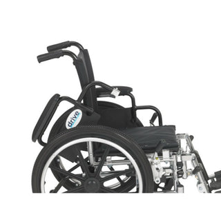 Drive Medical L414DDA-ELR Viper Wheelchair, Swing Away Elevating Legrest, Detachable Desk Arm, 14"