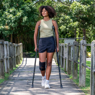Drive Medical MD10300BK/BL/GR MD by Drive Air-Crutch, 39.7" to 62.8" Height, 300 lbs Weight Capacity