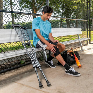Drive Medical MD10300BK/BL/GR MD by Drive Air-Crutch, 39.7" to 62.8" Height, 300 lbs Weight Capacity