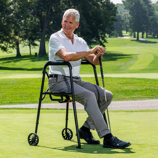Drive Medical MD30100BK/MD30100BL MD by Drive Air-Go Walker, 21.5" Seat, 33.1" to 36" Handle Height