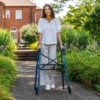 Drive Medical MD30100BK/MD30100BL MD by Drive Air-Go Walker, 21.5" Seat, 33.1" to 36" Handle Height