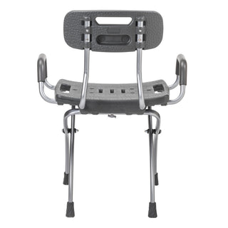 Drive Medical MD50100GR Mobility Design X-Fold Shower Chair, Lightweight, 300 lbs, Gray